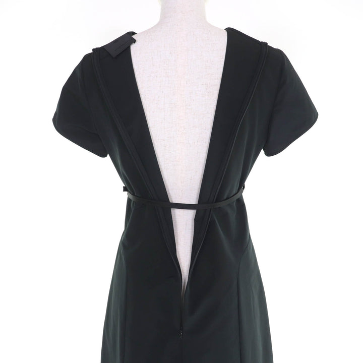 Excellent GIVENCHY one piece Belted short sleeves black Women 36 BW222714L1