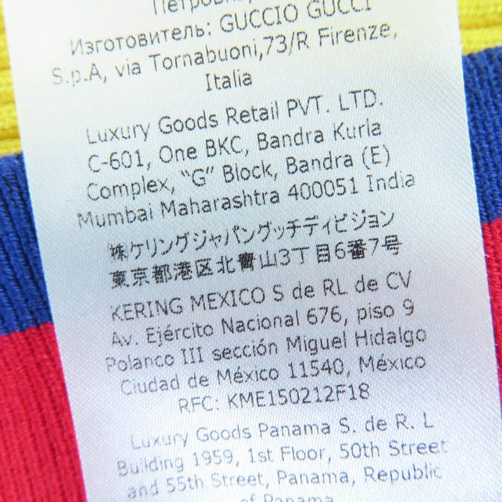 新品 GUCCI 半袖ニット ウェブライン クロップド丈 イエロー レディース S 756271