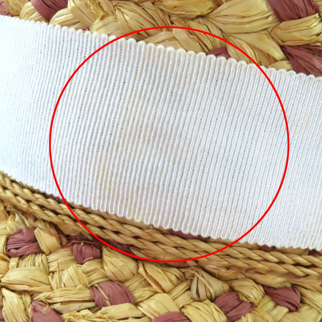 Great HELEN KAMINSKI hat Logo Metal Ribbon Straw Hat Beige Raffia Women