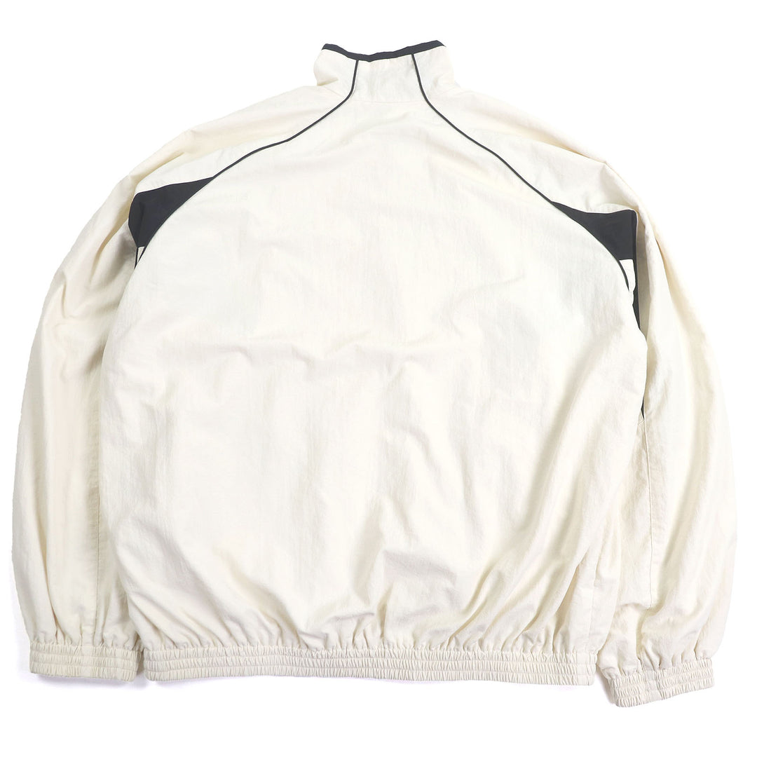 Excellent BALENCIAGA Blouson Sports Icon Track Jacket Ivory Nylon mens S 746483
