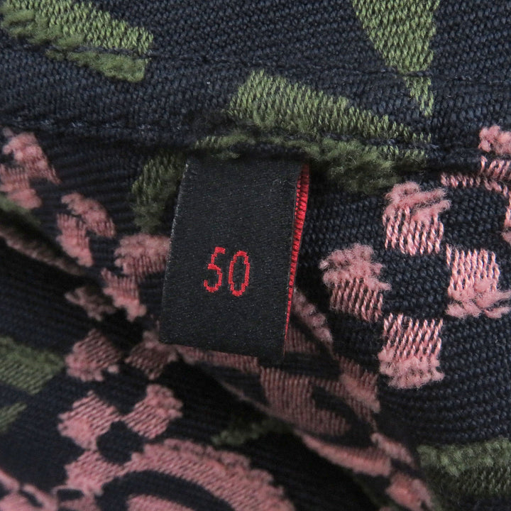 素晴らしい GUCCI テーラードジャケット GGロゴ スター 総柄 ネイビー コットン