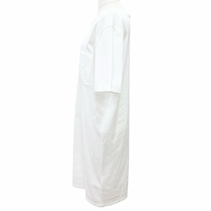 Great HERMES one piece Chaine d'Ancre embroidered short-sleeve shirt 38