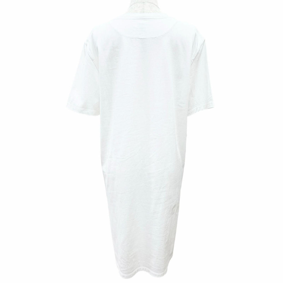 Great HERMES one piece Chaine d'Ancre embroidered short-sleeve shirt 38