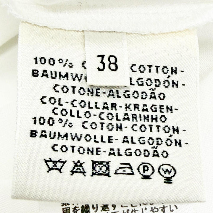 Great HERMES one piece Chaine d'Ancre embroidered short-sleeve shirt 38
