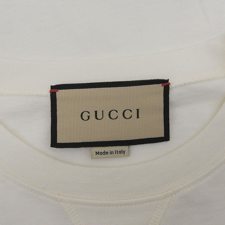 素晴らしい GUCCI 長袖Tシャツ ホワイト コットン メンズ M 768441