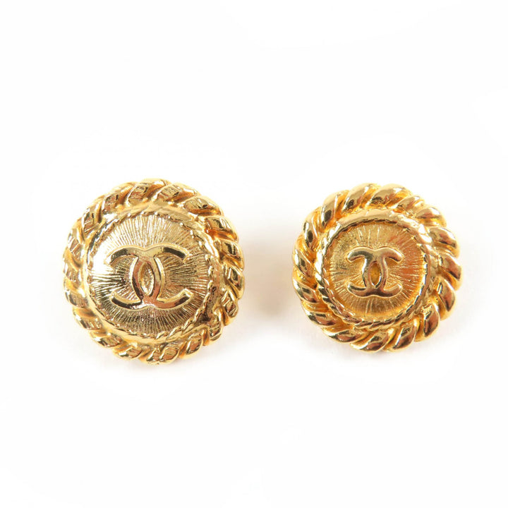 Great CHANEL COCO Mark Gold Button Set (8 pieces, 4 large and 4 small)