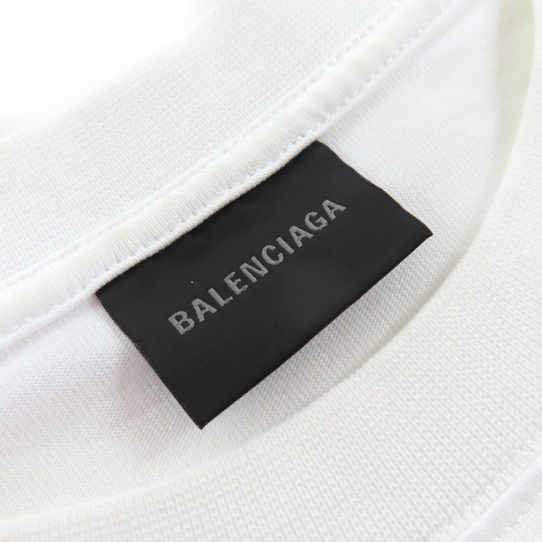 BALENCIAGA 半袖Tシャツ CITIES PARIS ロゴ クルーネック ホワイト M 612966