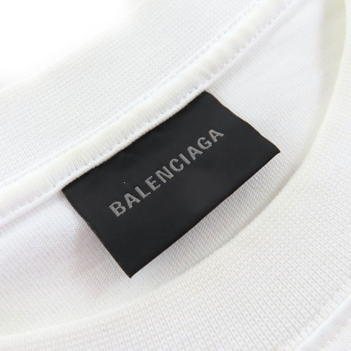 BALENCIAGA 半袖Tシャツ CITIES PARIS ロゴ クルーネック ホワイト M 612966