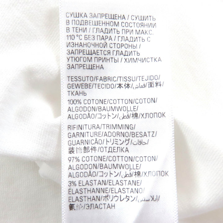 Great BALENCIAGA Short sleeve T-shirt CITIES PARIS logo crew neck white M 612966