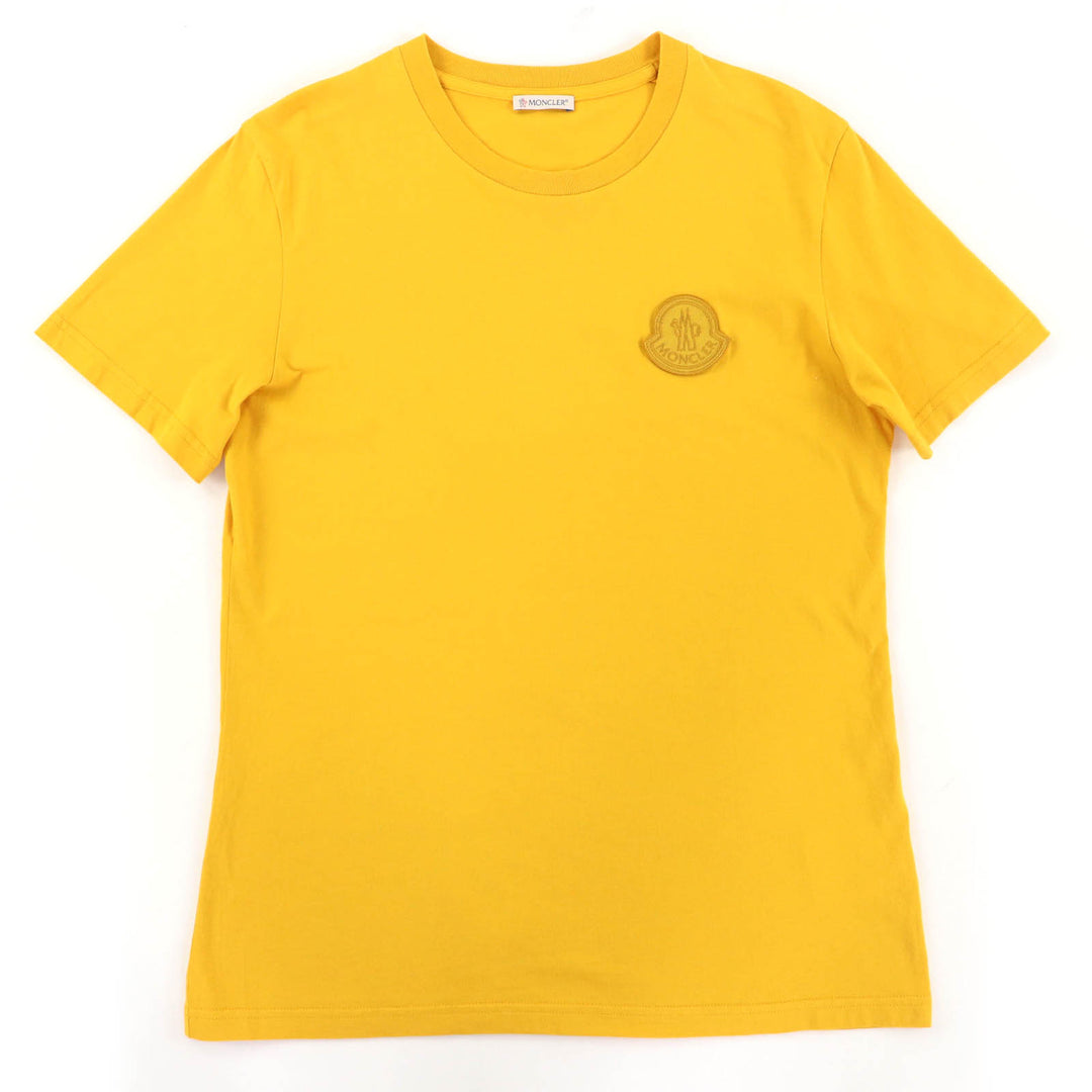 Great MONCLER Short sleeve T-shirt mustard cotton mens M F20938C75900