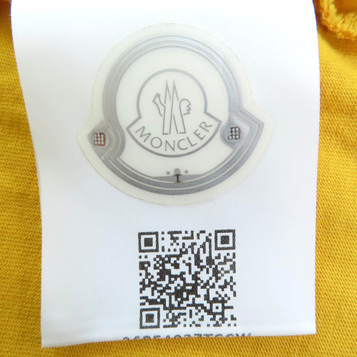 Great MONCLER Short sleeve T-shirt mustard cotton mens M F20938C75900