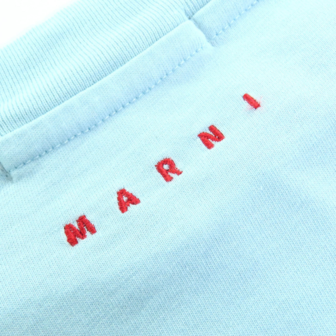 Great MARNI Short sleeve T-shirt Embroidered logo crew neck 44 HUMU0223X2