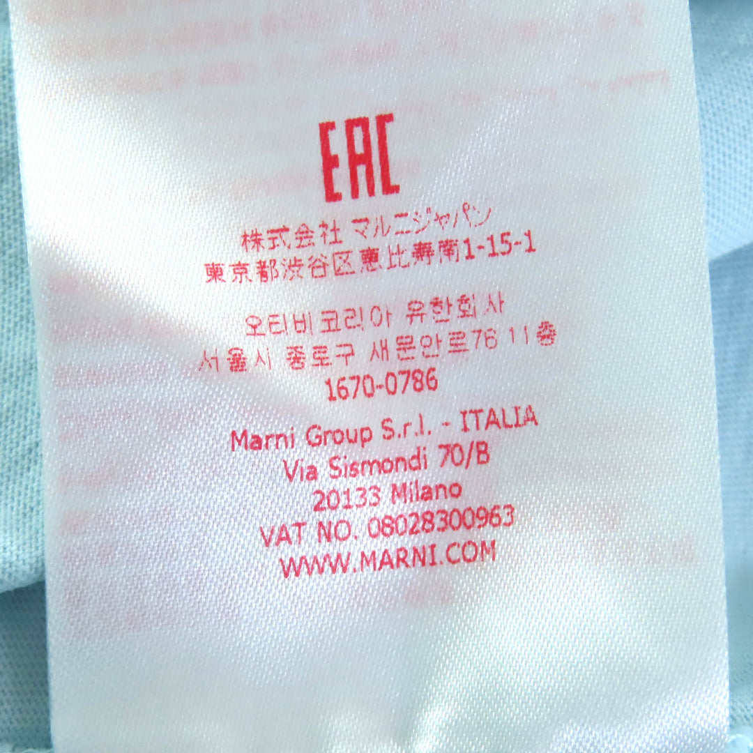 Great MARNI Short sleeve T-shirt Embroidered logo crew neck 44 HUMU0223X2