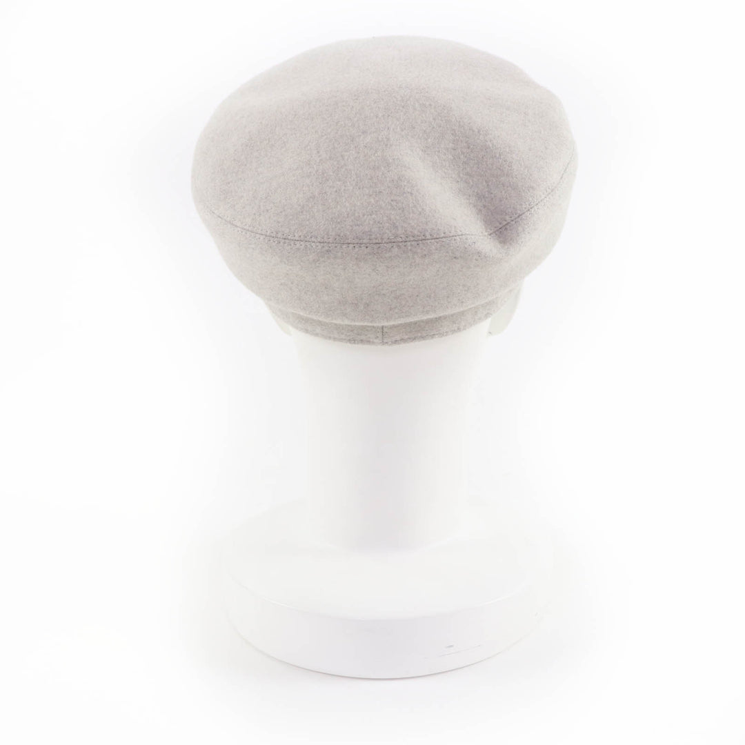 Excellent HERMES Casquette Deauville Serie Metal gray cashmere 57 H212009N