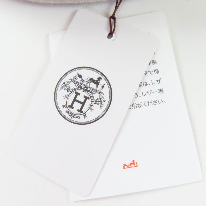 Excellent HERMES Casquette Deauville Serie Metal gray cashmere 57 H212009N