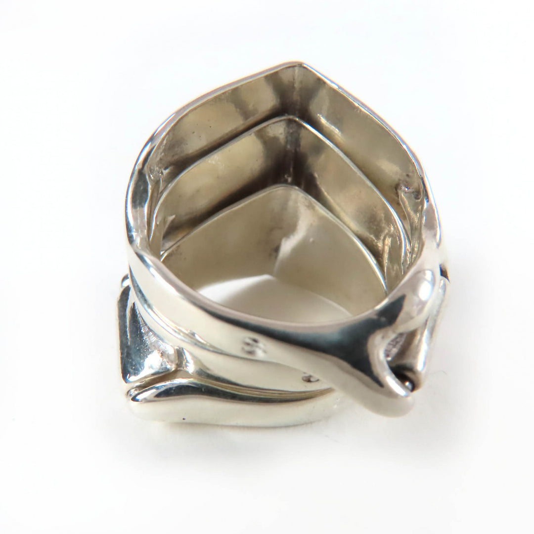 Excellent Vivienne Westwood Ring Orb Knuckleduster Armor Triple Silver 925 S