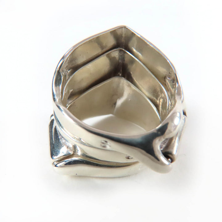 Excellent Vivienne Westwood Ring Orb Knuckleduster Armor Triple Silver 925 S