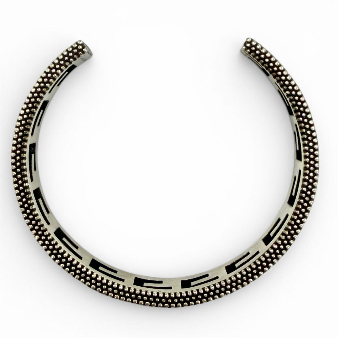 Great GUCCI Bangle Square G Arabesque Silver Women 16