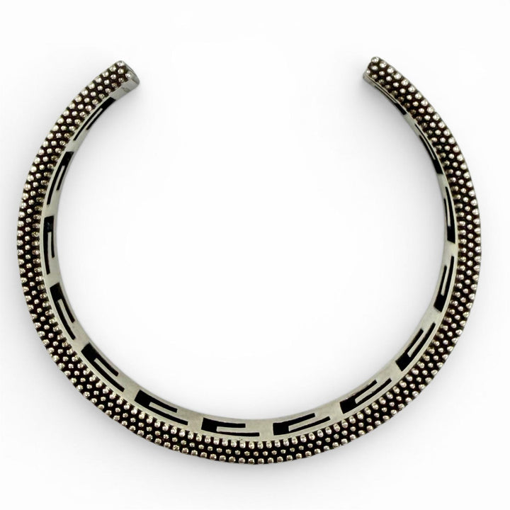 Great GUCCI Bangle Square G Arabesque Silver Women 16