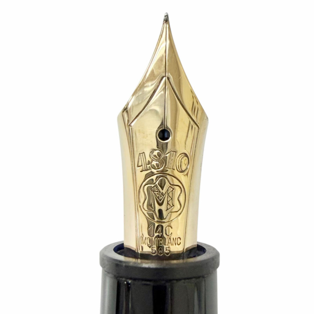 Very Good MONTBLANC fountain pen Meisterstück 146 black 14C mens