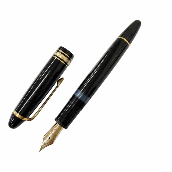 Very Good MONTBLANC fountain pen Meisterstück 146 black 14C mens