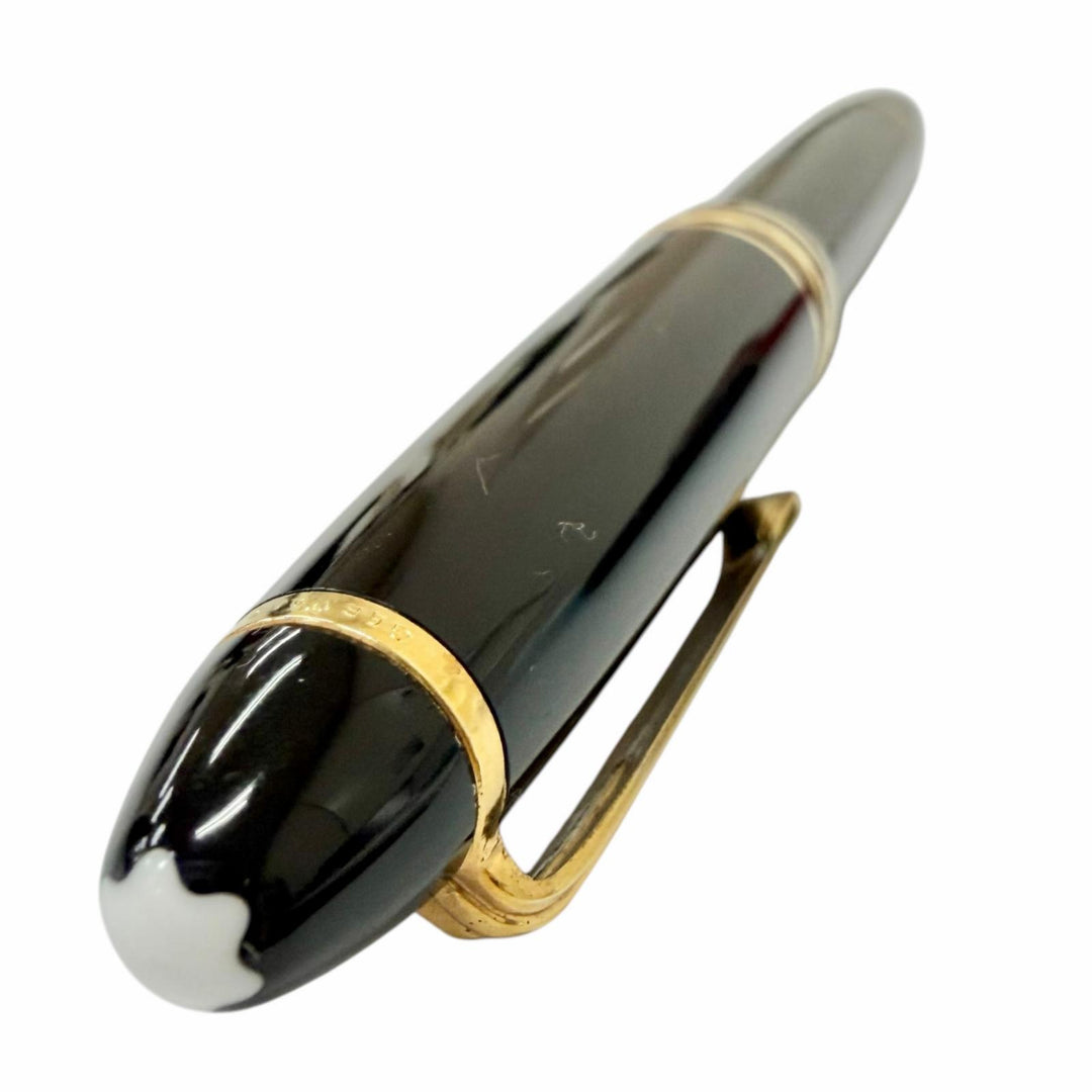 Very Good MONTBLANC fountain pen Meisterstück 146 black 14C mens