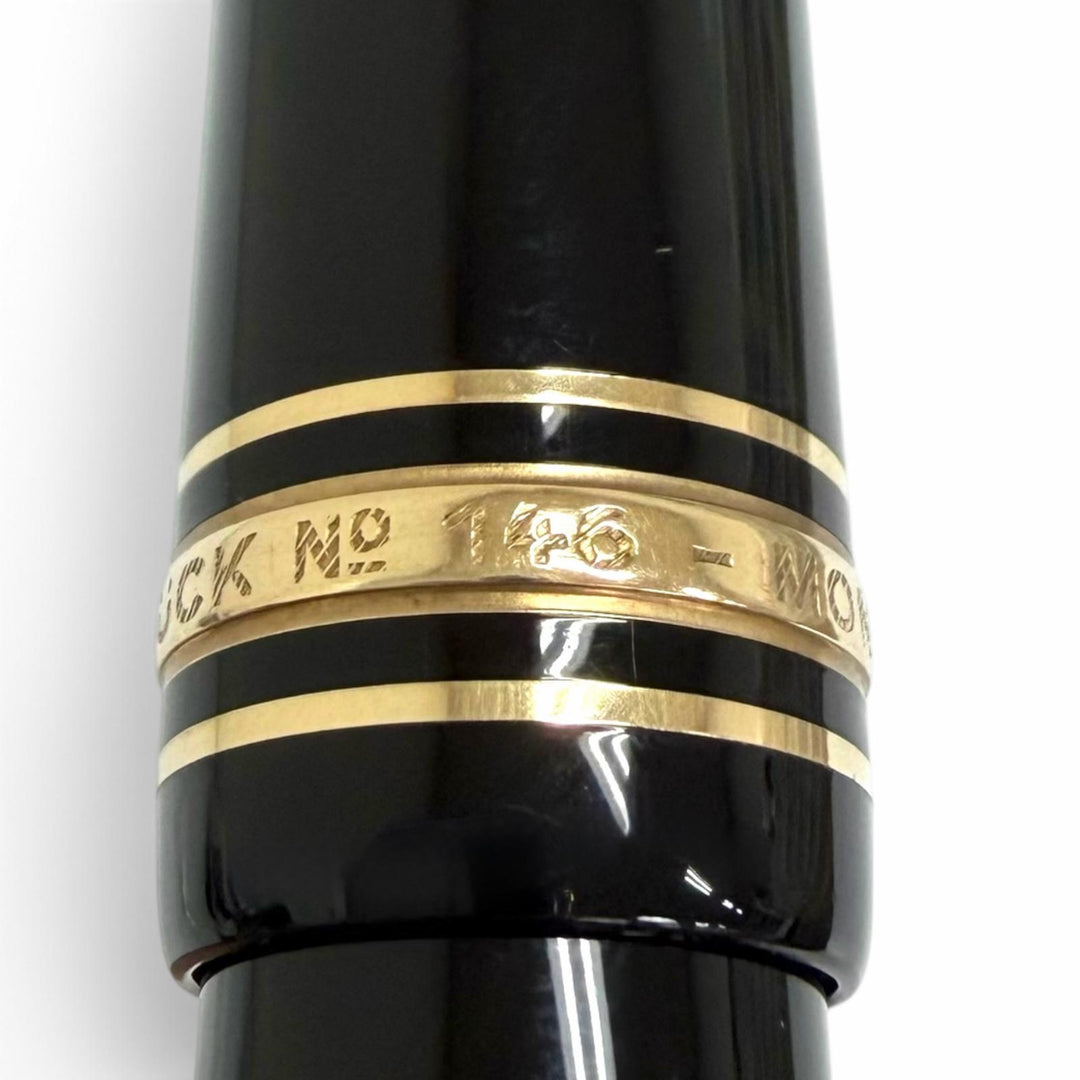Great MONTBLANC fountain pen Meisterstück 146 Cap type black 14C