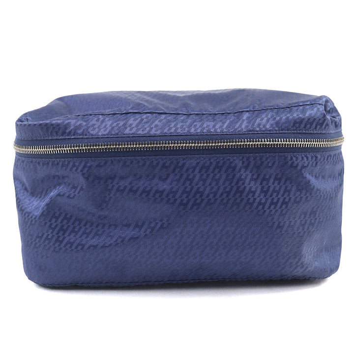 Excellent HERMES Pouch Ouse de Voyage PM blue silk Women