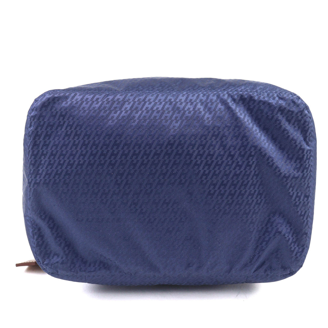 Excellent HERMES Pouch Ouse de Voyage PM blue silk Women