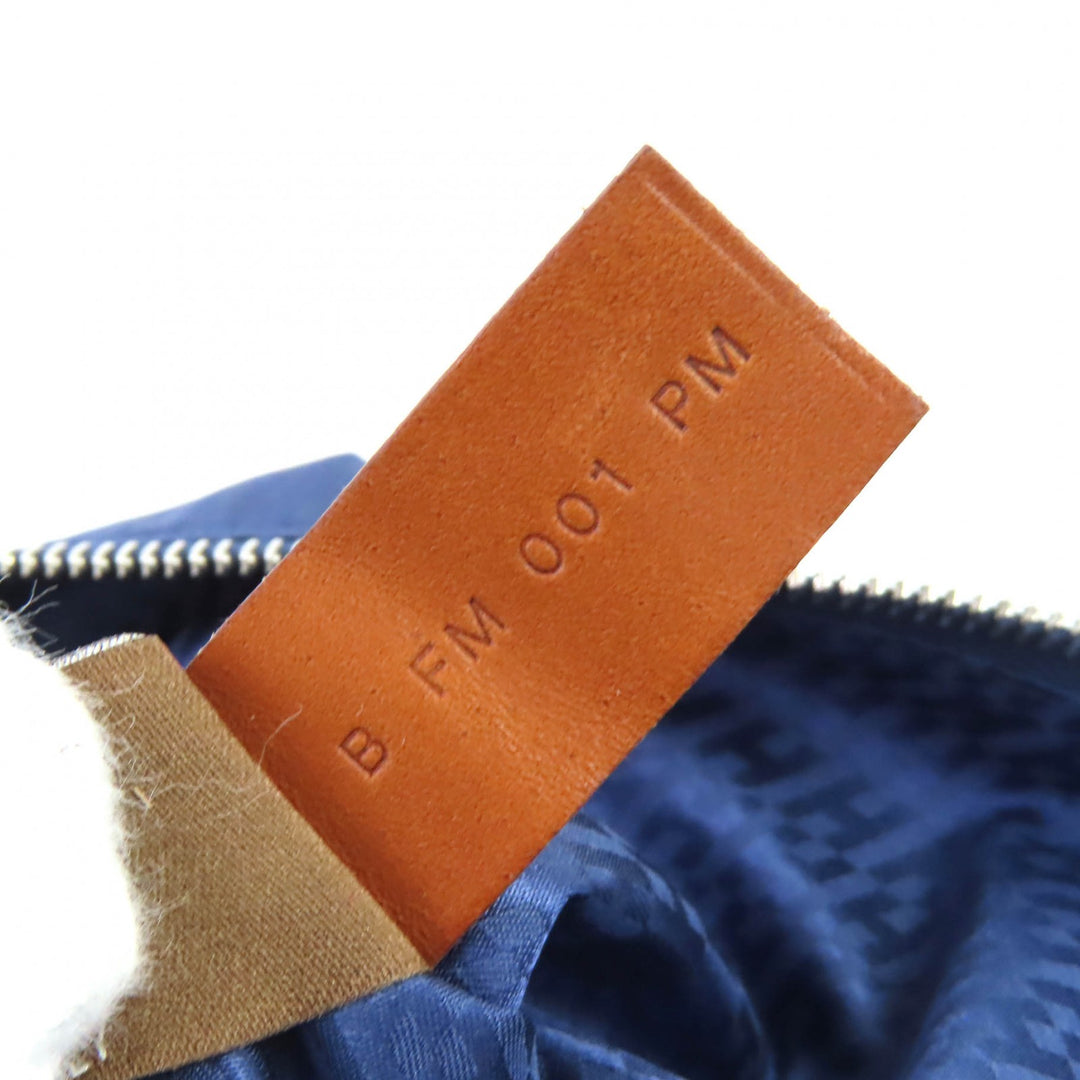 Excellent HERMES Pouch Ouse de Voyage PM blue silk Women
