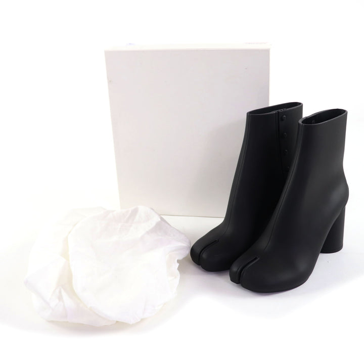 プリスティン メゾン マルジェラ 22 ブーツ TABI BOOTS ブラック ラバー レディース 38 S38WU0378