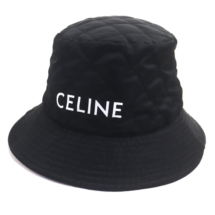 CELINE 帽子 ブラック オレンジ ナイロン メンズ M 2AUB0930C 美品