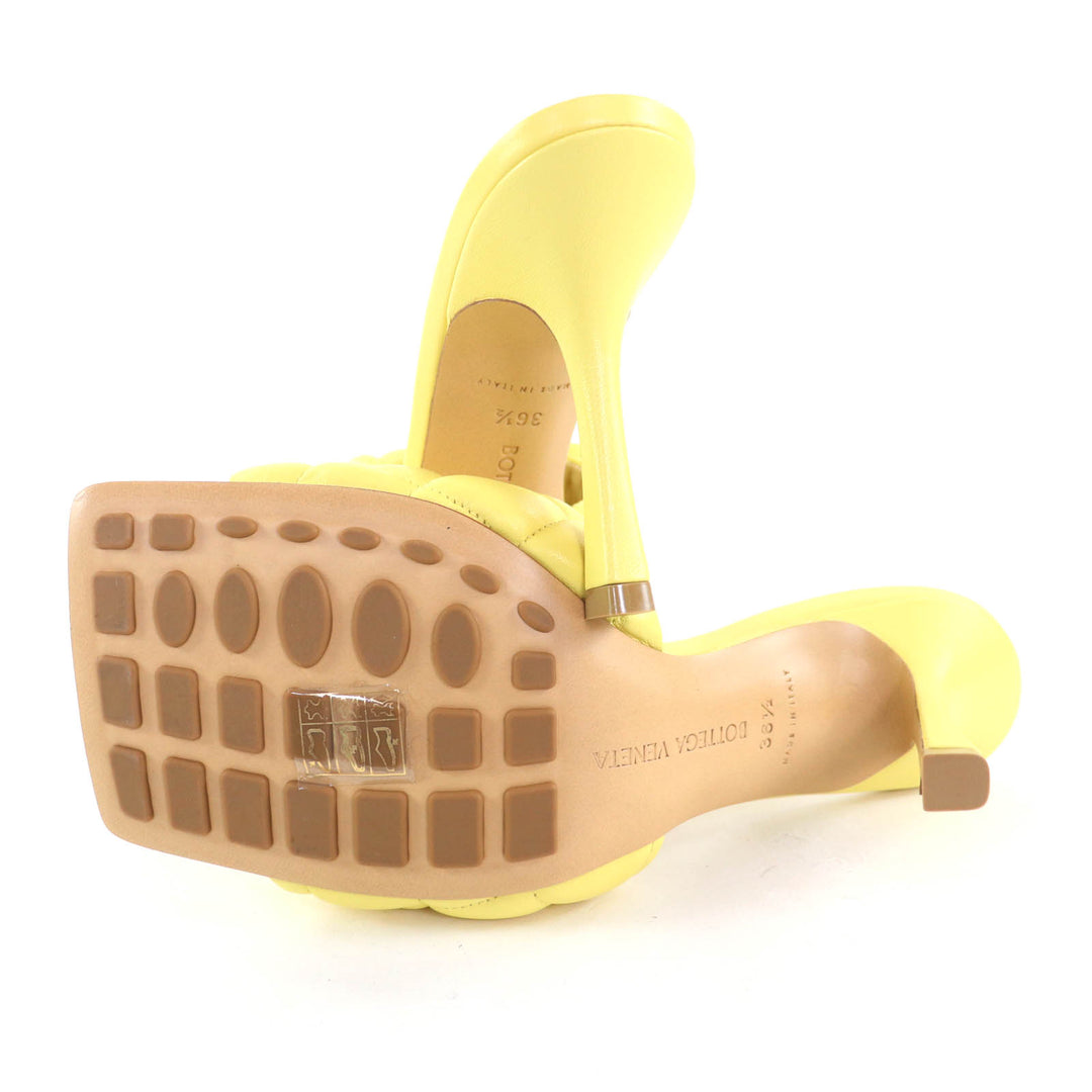 Pristine BOTTEGAVENETA Mule yellow leather Women 36.5 592015