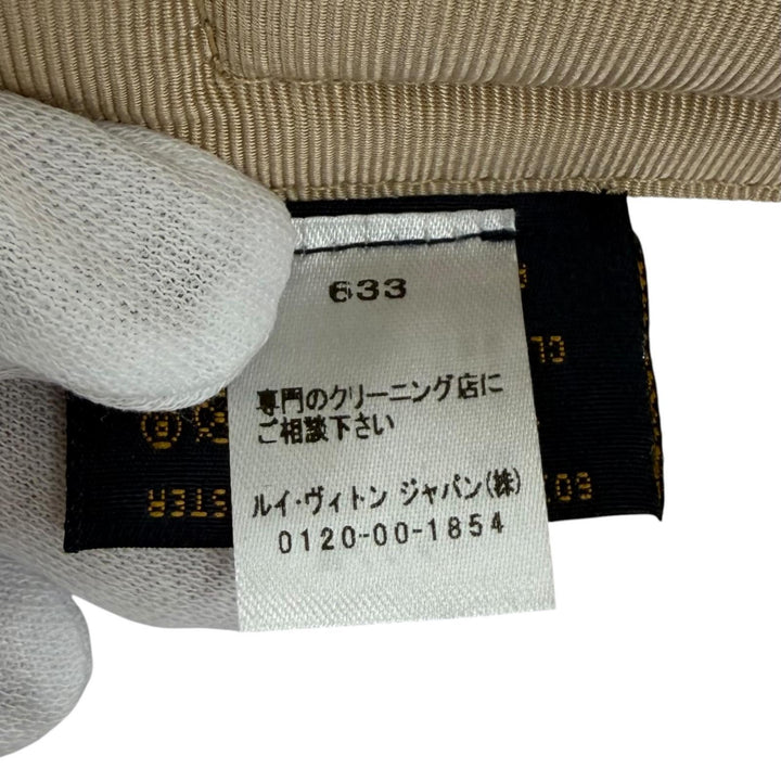Excellent LOUIS VUITTON Sun visor Biger Sun and Silk Sun Visor Monogram M77546