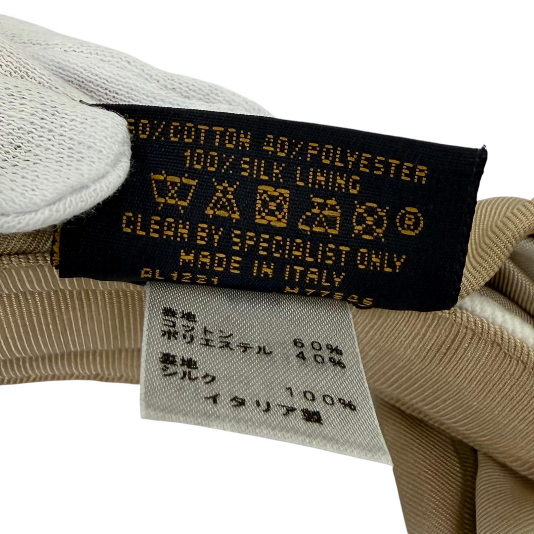 Excellent LOUIS VUITTON Sun visor Biger Sun and Silk Sun Visor Monogram M77546