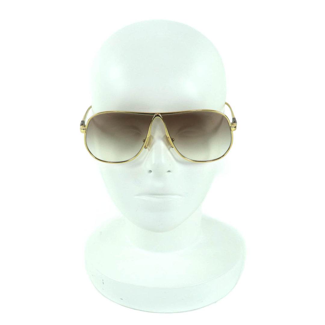 Excellent MIUMIU sunglasses Teardrop eyewear gold Women SMU A56