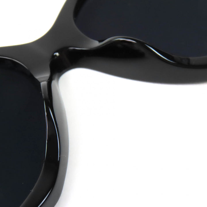 Excellent CHANEL sunglasses COCO Mark Heart Square Shape Eyewear black 5519-A