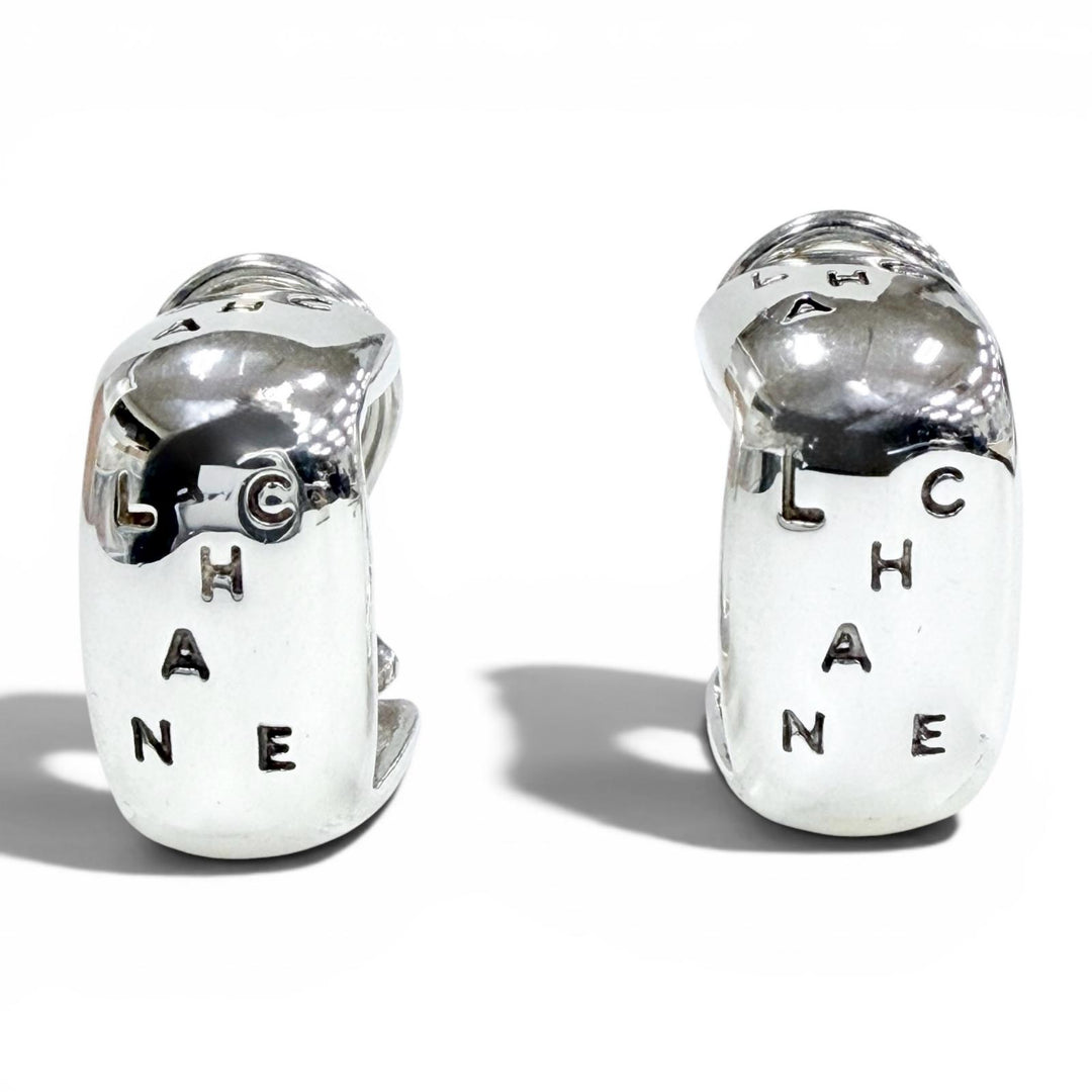Excellent CHANEL Earring Silver 925 Women