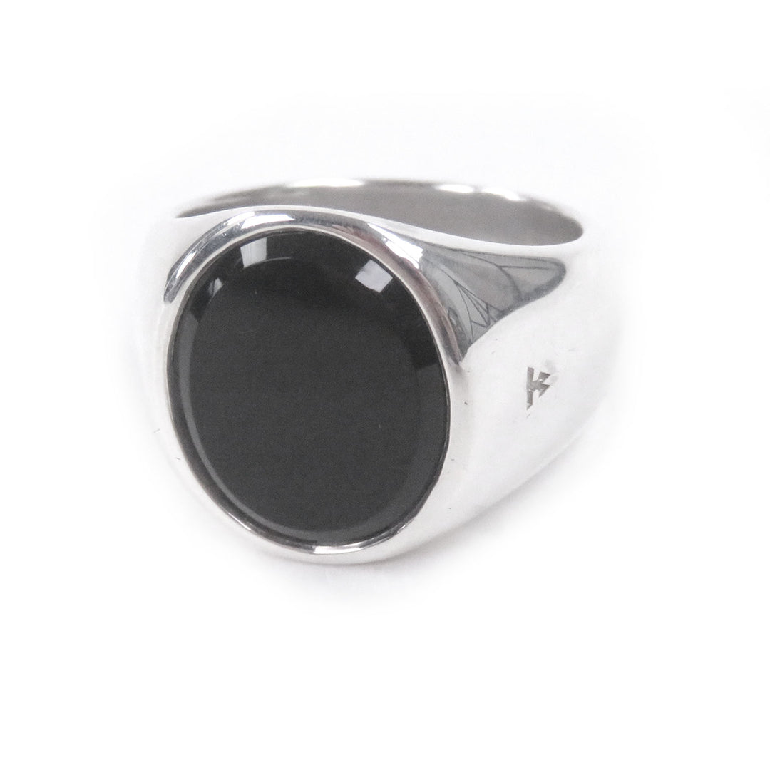 Excellent TOM WOOD Ring Oval Silver SV925 mens 54