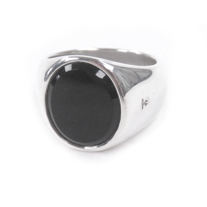Excellent TOM WOOD Ring Oval Silver SV925 mens 54