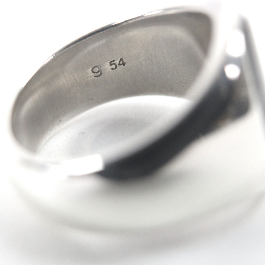 Excellent TOM WOOD Ring Oval Silver SV925 mens 54