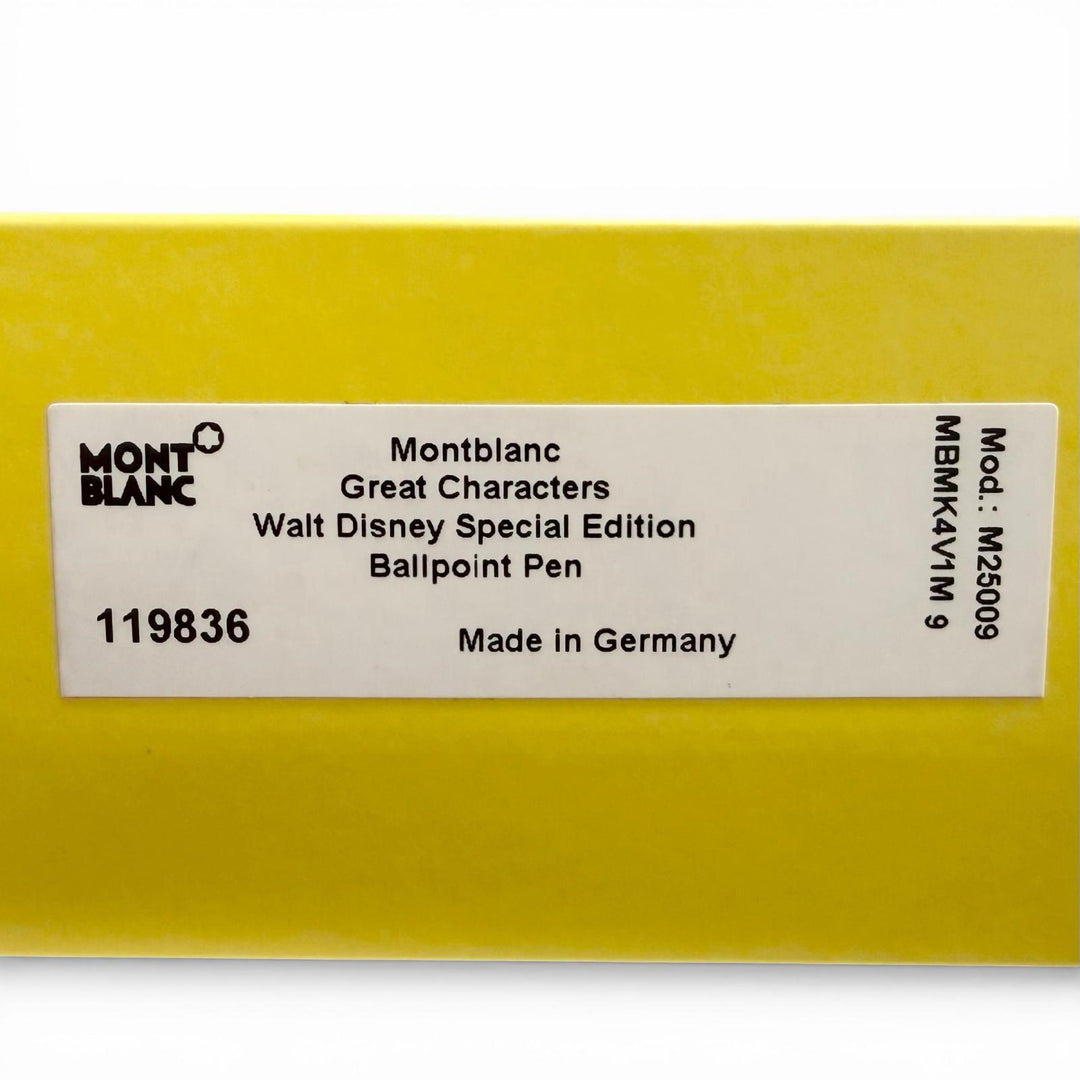 Very Good MONTBLANC Ballpoint pen Great Characters Walt Disney Special Edition