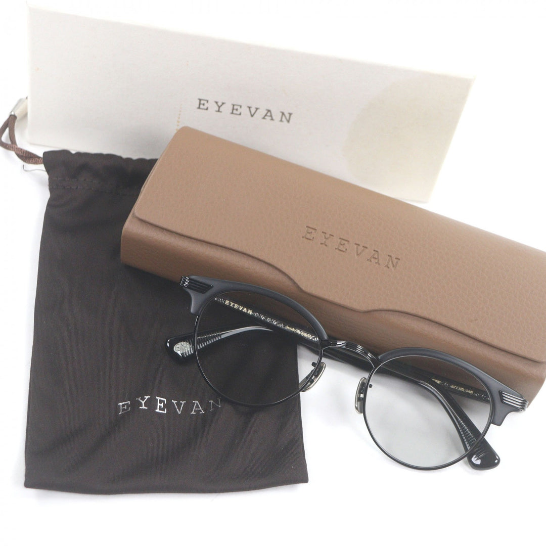 Excellent EYEVAN sunglasses Aztec Half Rim Thurmont Blow Matt black mens