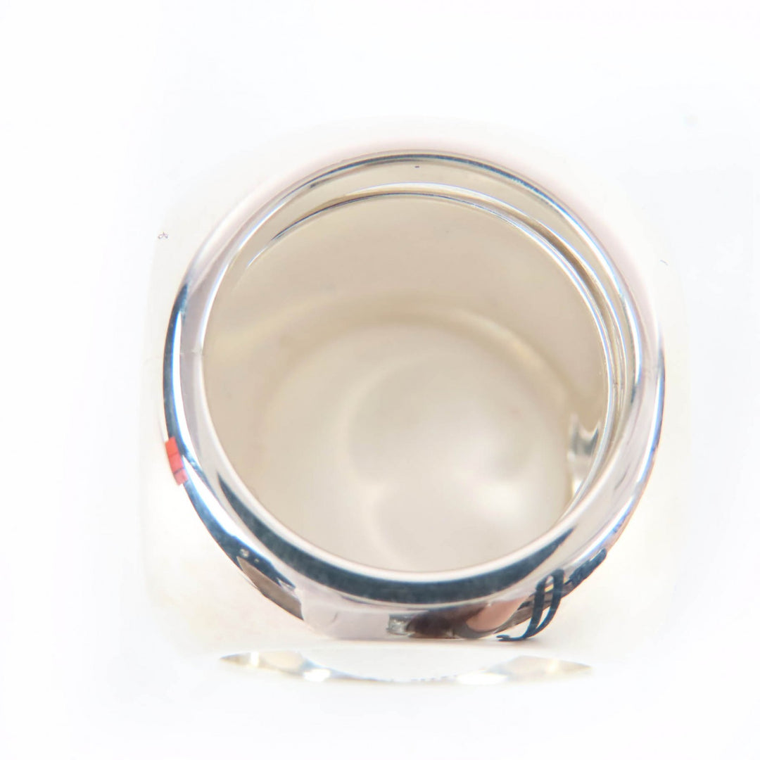 Excellent HERMES Ring Extra Wide Serie Ring キューブリング Silver AG925 Women