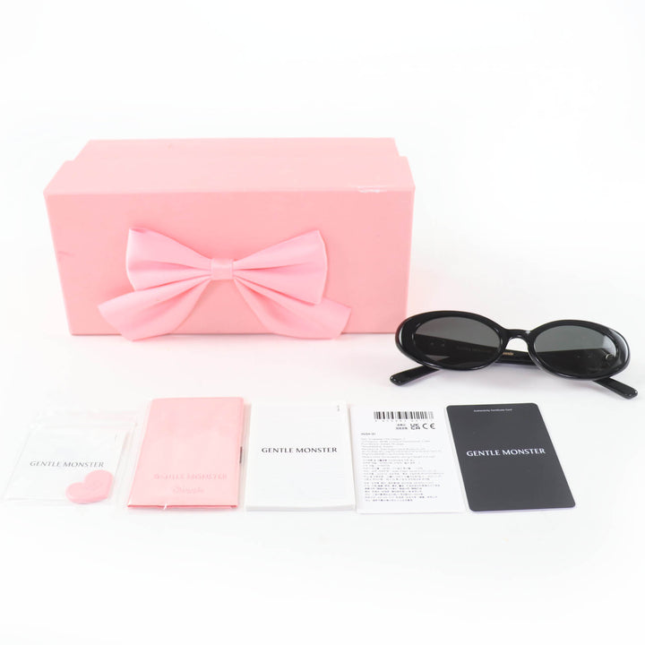 Excellent GENTLE MONSTER sunglasses HUSH JENNY Jenny collaboration oval black