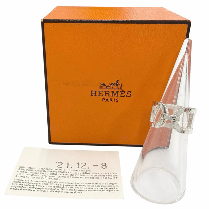 Excellent HERMES Ring Ever Chaine d'Ancre Ring Silver AG925 Women 48