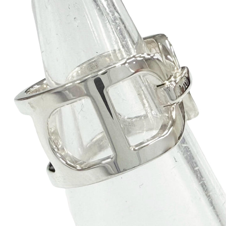 Excellent HERMES Ring Ever Chaine d'Ancre Ring Silver AG925 Women 48