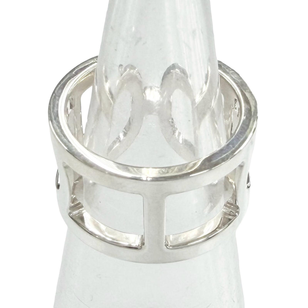 Excellent HERMES Ring Ever Chaine d'Ancre Ring Silver AG925 Women 48