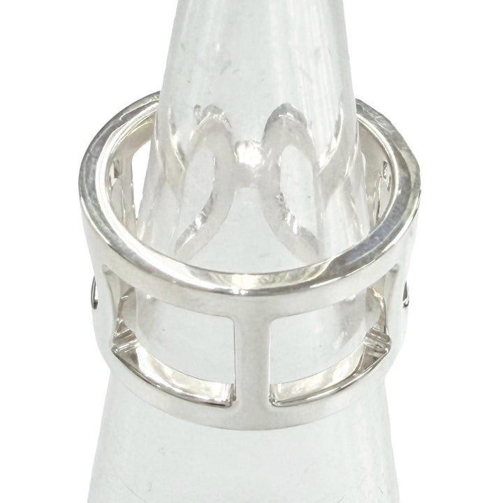 Excellent HERMES Ring Ever Chaine d'Ancre Ring Silver AG925 Women 48
