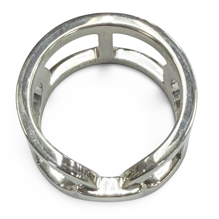 Excellent HERMES Ring Ever Chaine d'Ancre Ring Silver AG925 Women 48